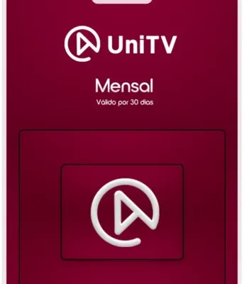 UniTV Recarga Mensal - Código de ativação de 30 dias para canais, filmes e séries